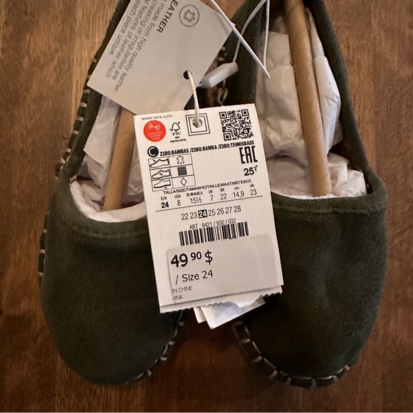 NWT Zara Toddler Girl Espadrilles - Picture 2 of 4